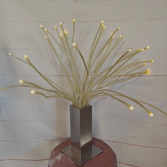 Vintage IKEA Stranne Octopus LED Table Lamp Brushed Metal Base Atomic Style - Picture 1 of 5